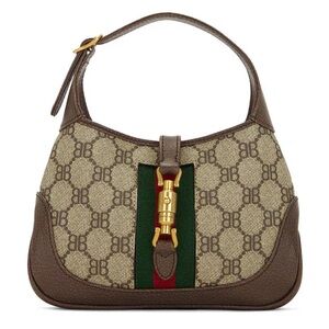 Gucci X Balenciaga Mini Jackie 1961 Hobo Bag in Brown
